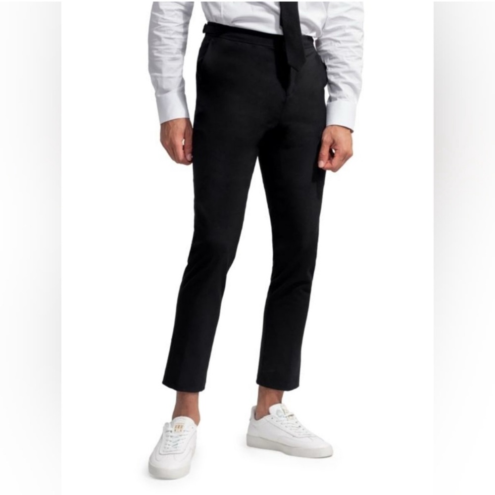 D.RT Black Cannen Crop Mens Pants Slacks 32" waist